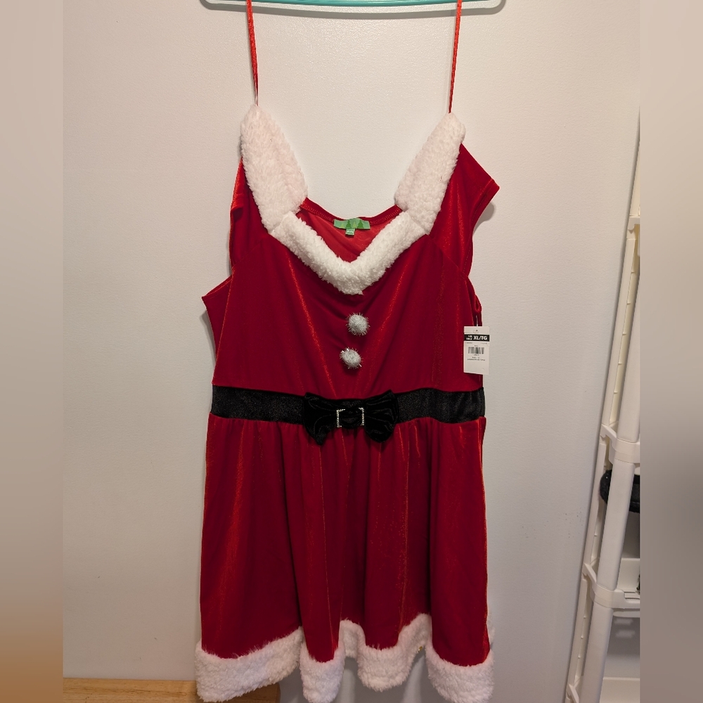 #20Festive Red Santa Dress